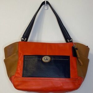 Coach Park Colorblock Carrie Tote